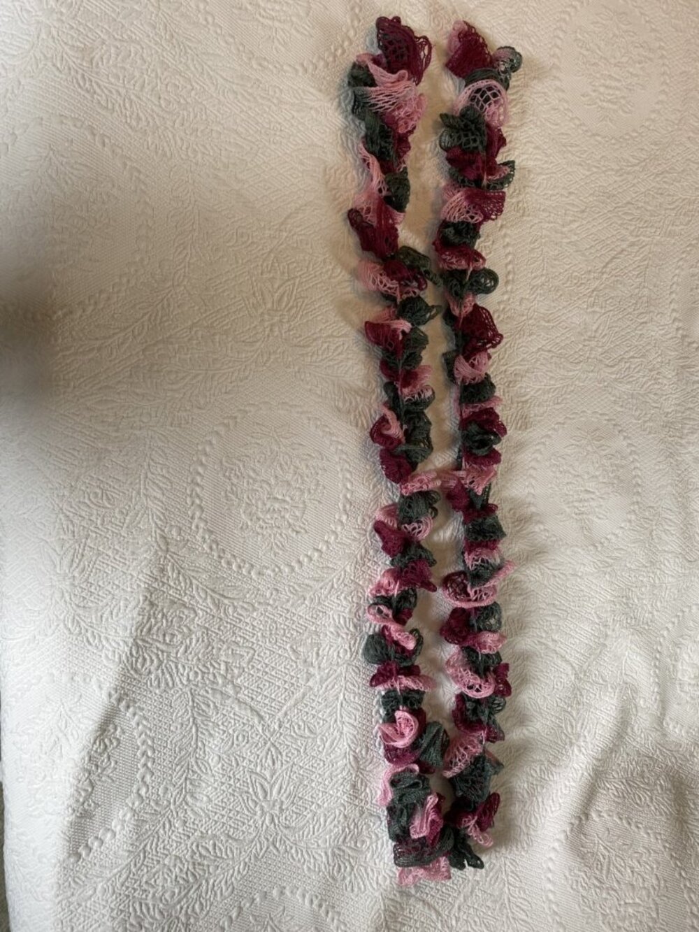 Handmade Extra Long Ruffled Scarf